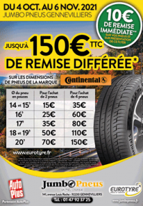 Promotion eurotyre continenatl