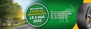 Réouverture de votre centre Jumbo Pneus