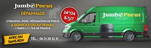Jumbo Pneus Atelier Mobile - Dépannage Pneus Paris Ile de France 24h/24 et 7j/7