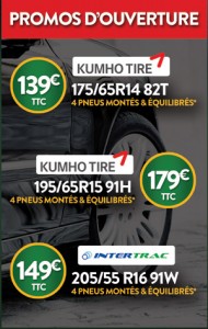 Promotions pneus pas chers à Reims