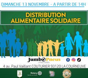 Distribution alimentaire Jumbo Pneus La COURNEUVE