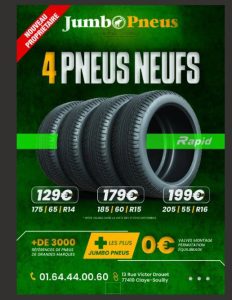 Promotion sur les pneus chez Jumbo Pneus Meaux