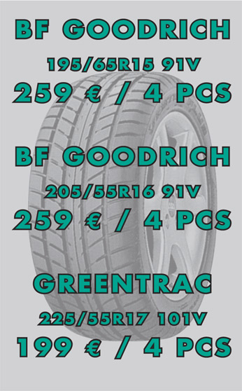 Promotion sur les pneus BF Goodrich