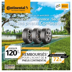 Promotion sur les pneus Continental dans votre centre Jumbo Pneus