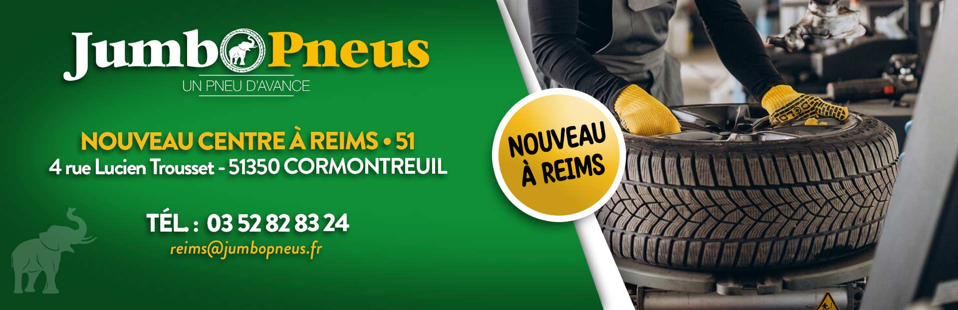 Pneu, freins, pare-brise, mécanique chez Jumbo Pneus 51 Reims
