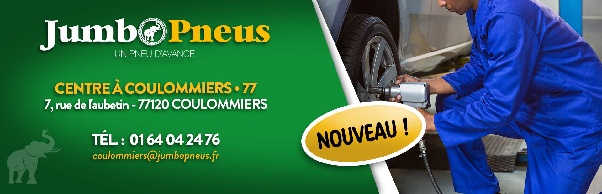 Centre auto Jumbo Pneus 77 à Coulommiers en Seine-et-Marne